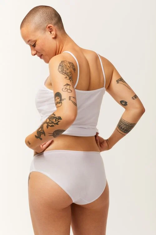 débardeur femme doux coton blanc