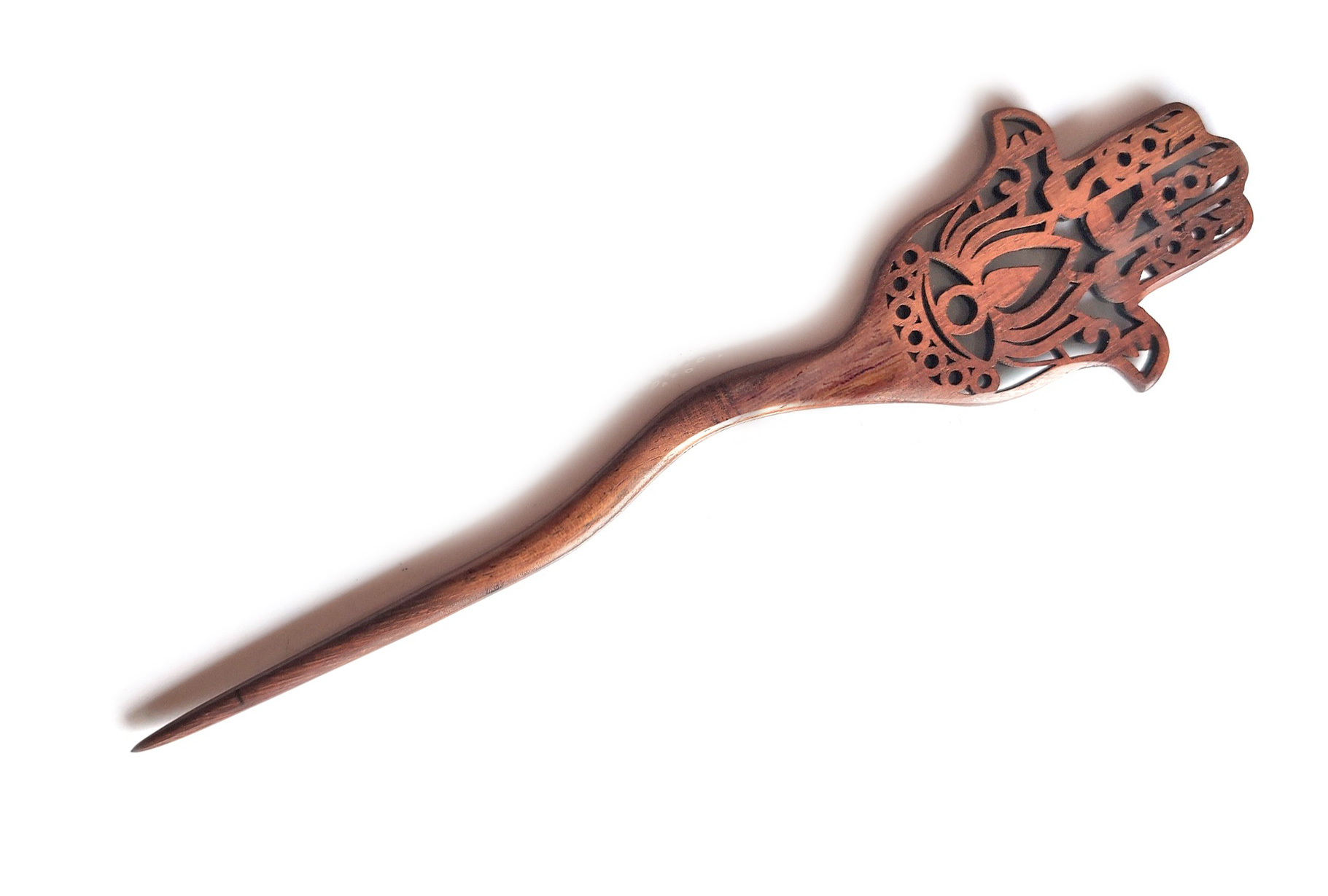 Haarnadel 'Fatima' aus Holz, L 18 cm, B 4,5 cm, H 0,3 cm günstig bestellen