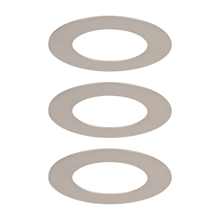 Spot encastrable Karluk LED intégrée variation de blancs IP65 500lm 6.5W Ø8xH.2,4cm argent GoodHome