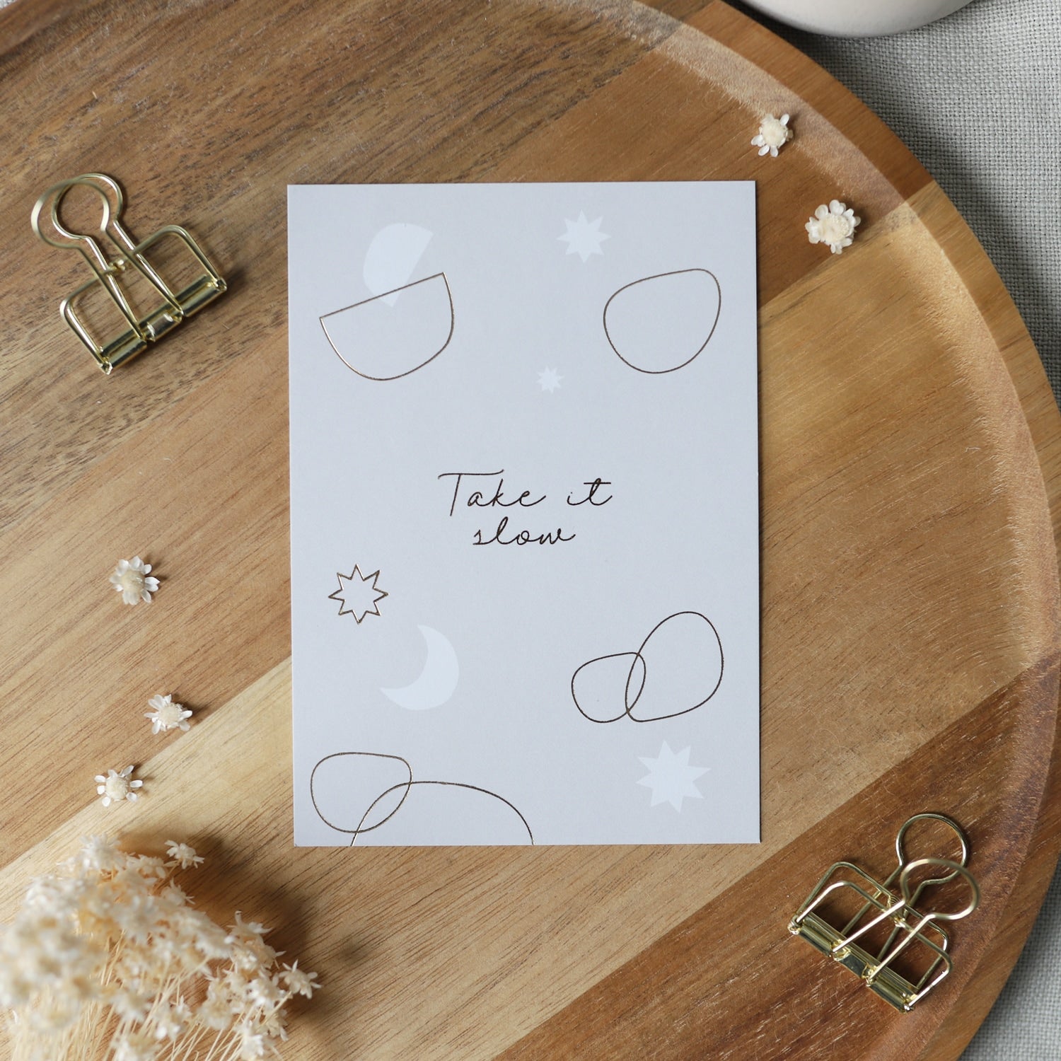 Postkarte „Take it slow
