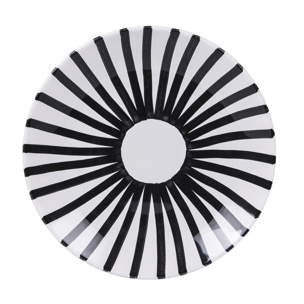 Assiette plate Santiago noir 26 cm (lot de 6) Table passion