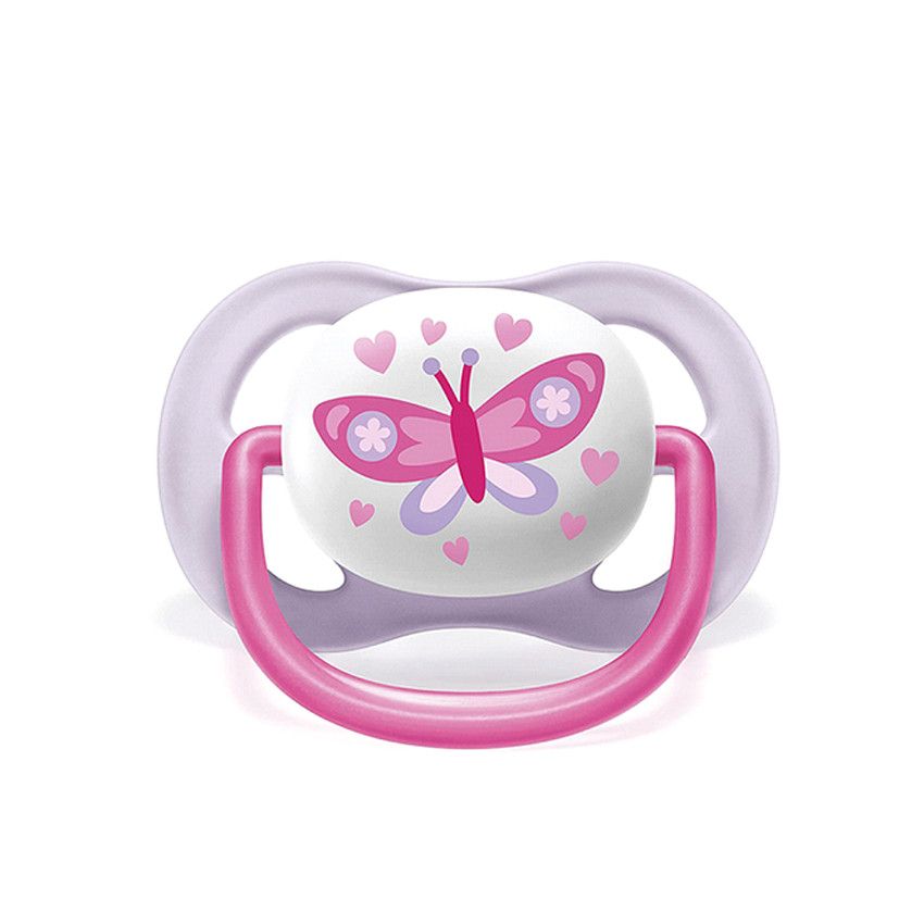 Sucette Ultra Air 0-6M Rose - 2 pièces - Ecru
