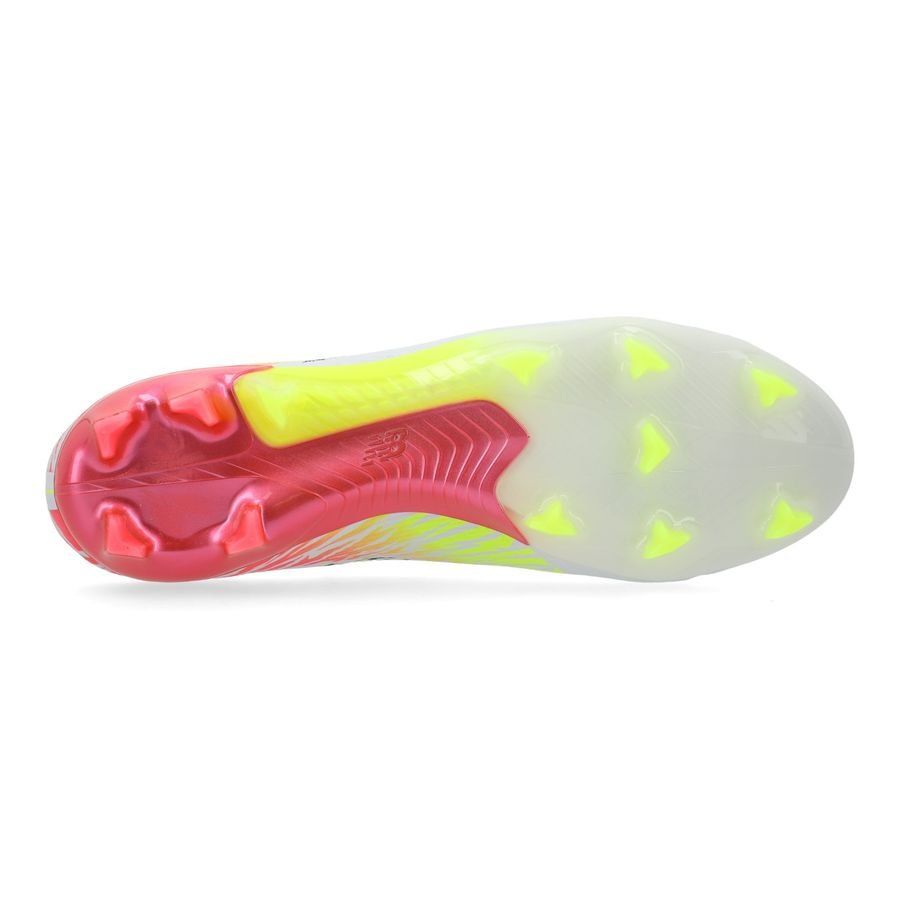 New Balance Furon V8 Elite FG Flash Point - Blanc/Rouge/Argenté