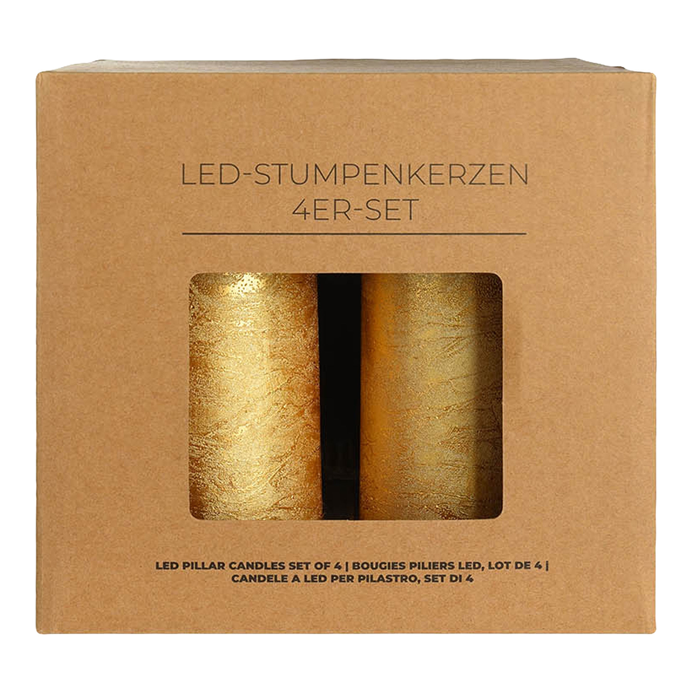 gold, 4-teilig