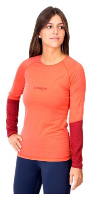 Maillot Manches Longues Femme AYAQ Mefonna Merinos Salmon Orange