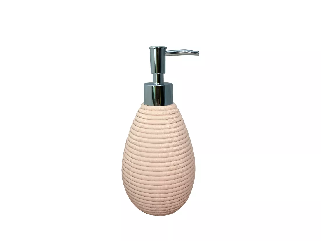 Set 4 accessoires salle de bain rose - SARA