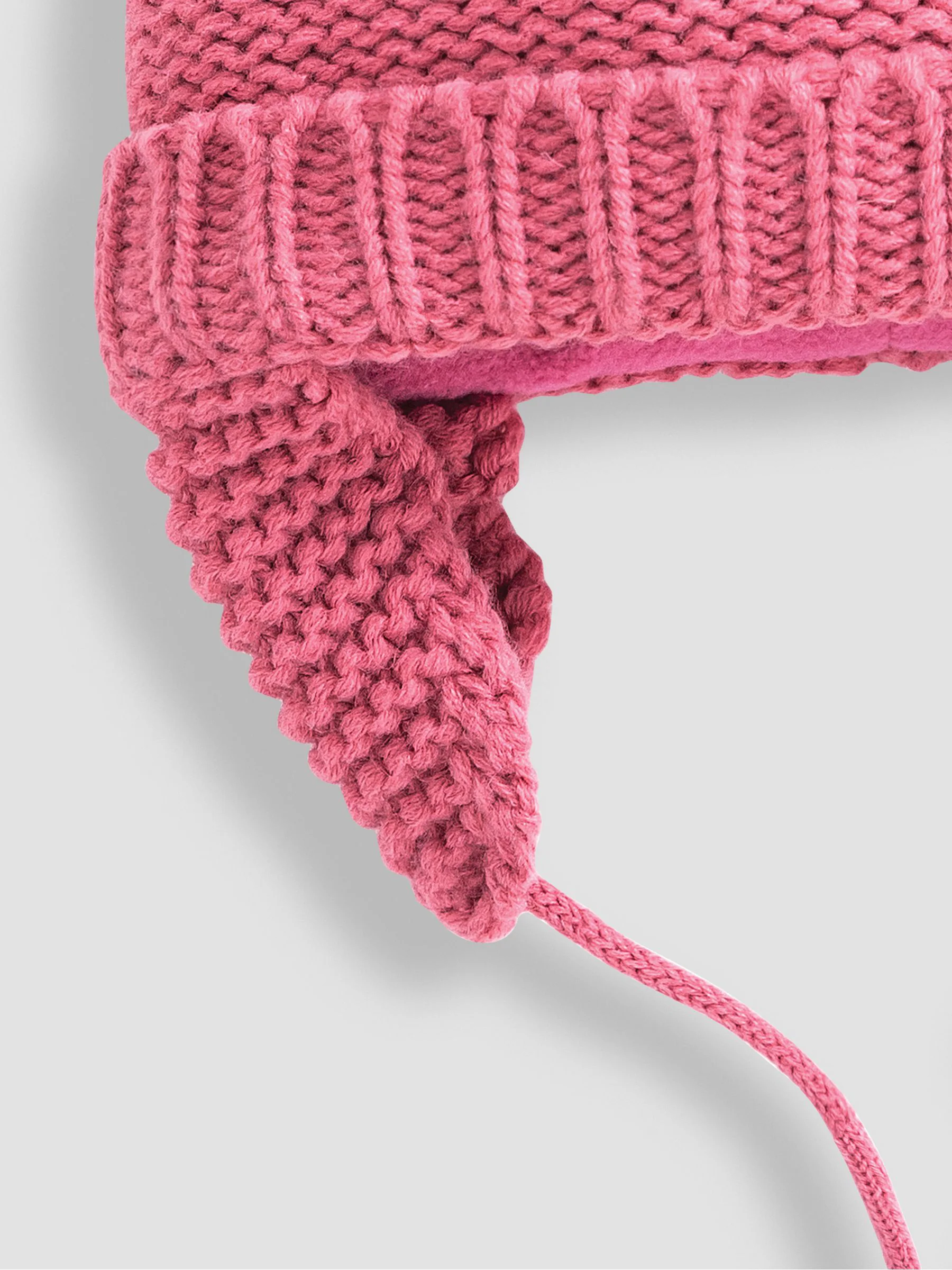 Roze - JoJo Maman Bébé - Behaaglijke muts met pompon