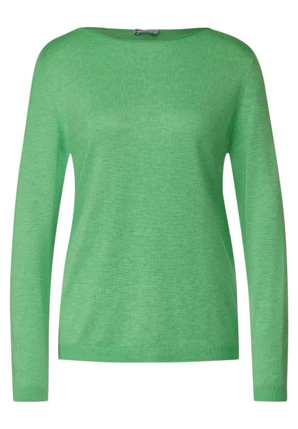 Basic Pullover - light spring green mel.