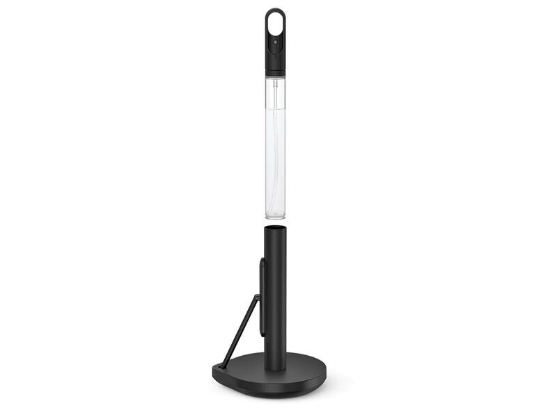 Simplehuman Küchenrollenhalter Schwarz Papierrollenhalter mit Sprühpumpe