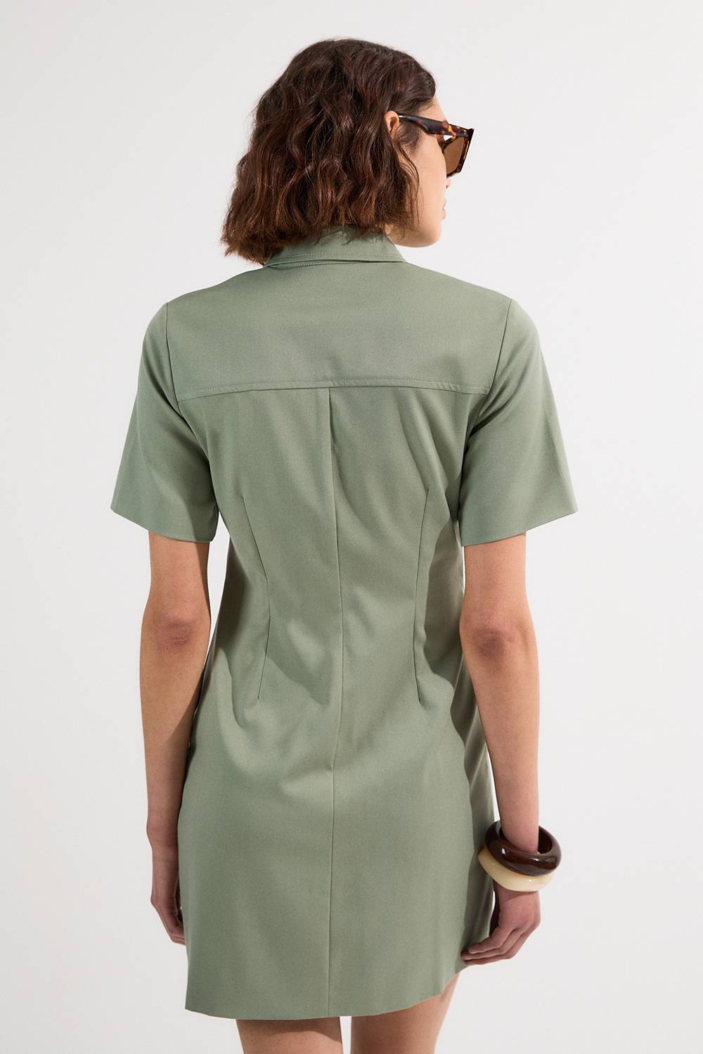 KarenMillen Mini robe chemise structurée douce sur mesure