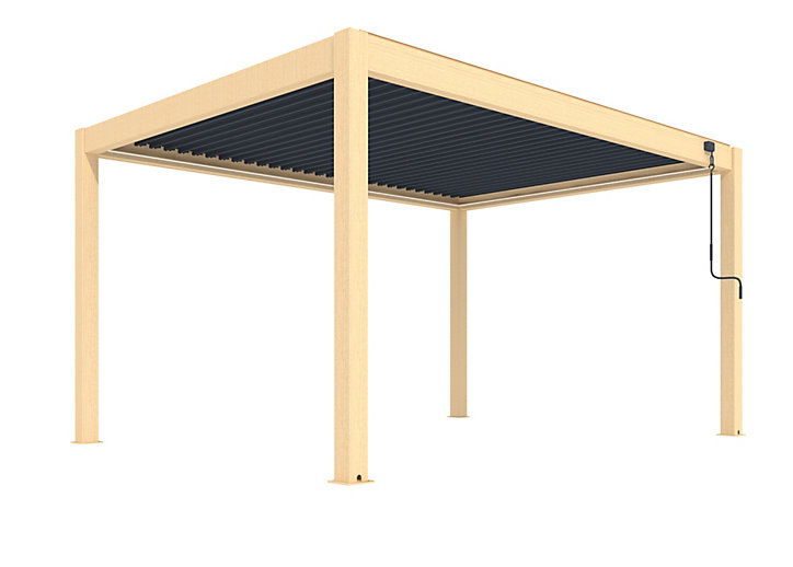 Pergola Bioclimatique autoportante Air 3x4 m manuelle Proloisirs