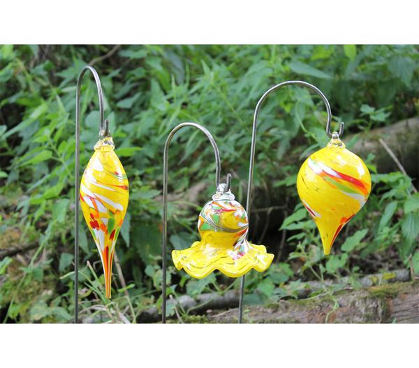 MP Glaszauber Glas-Miniglocke mit Stab, ca.
