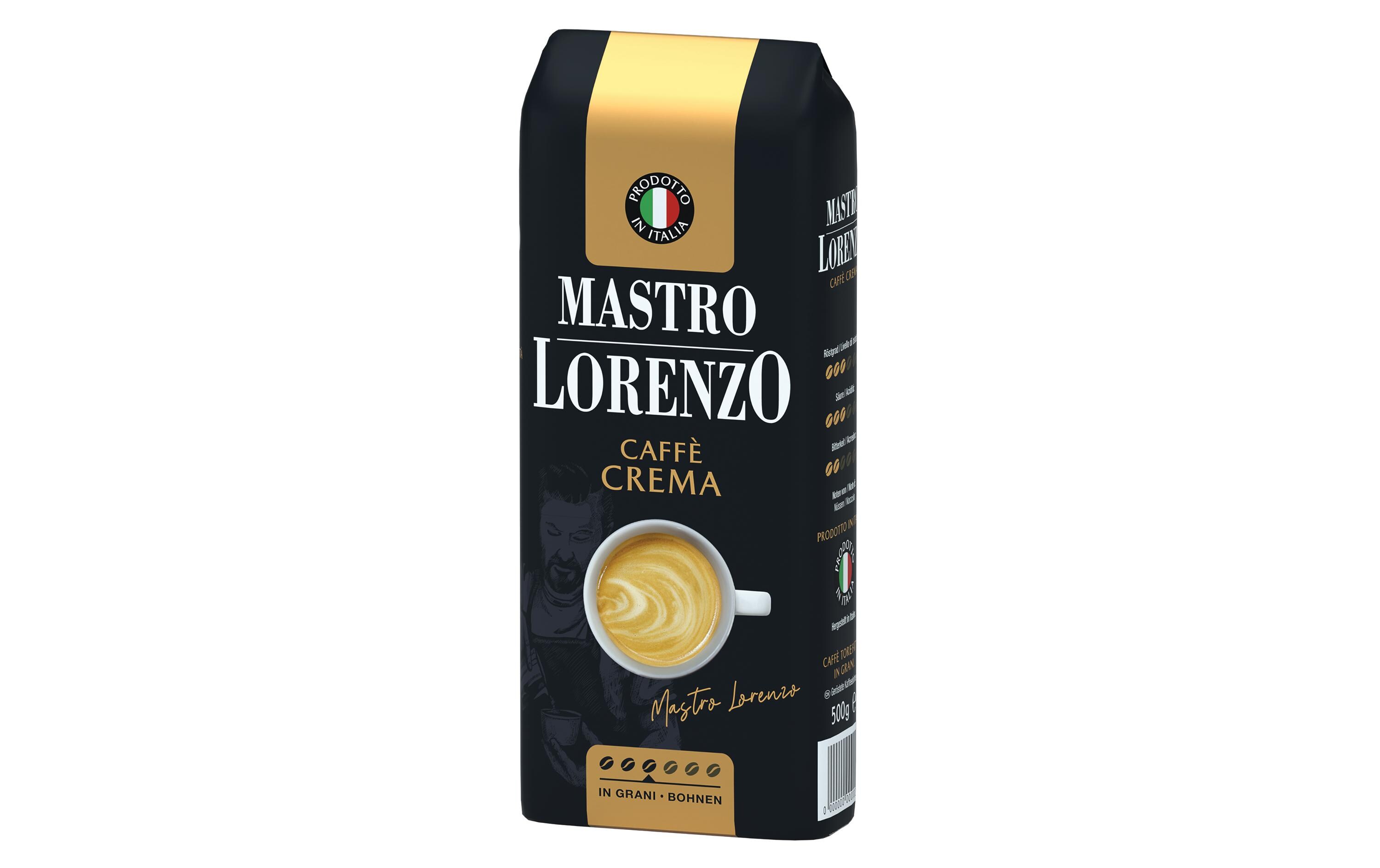 Kaffeebohnen Crema 500 gHochwertiger Bohnenkaffee