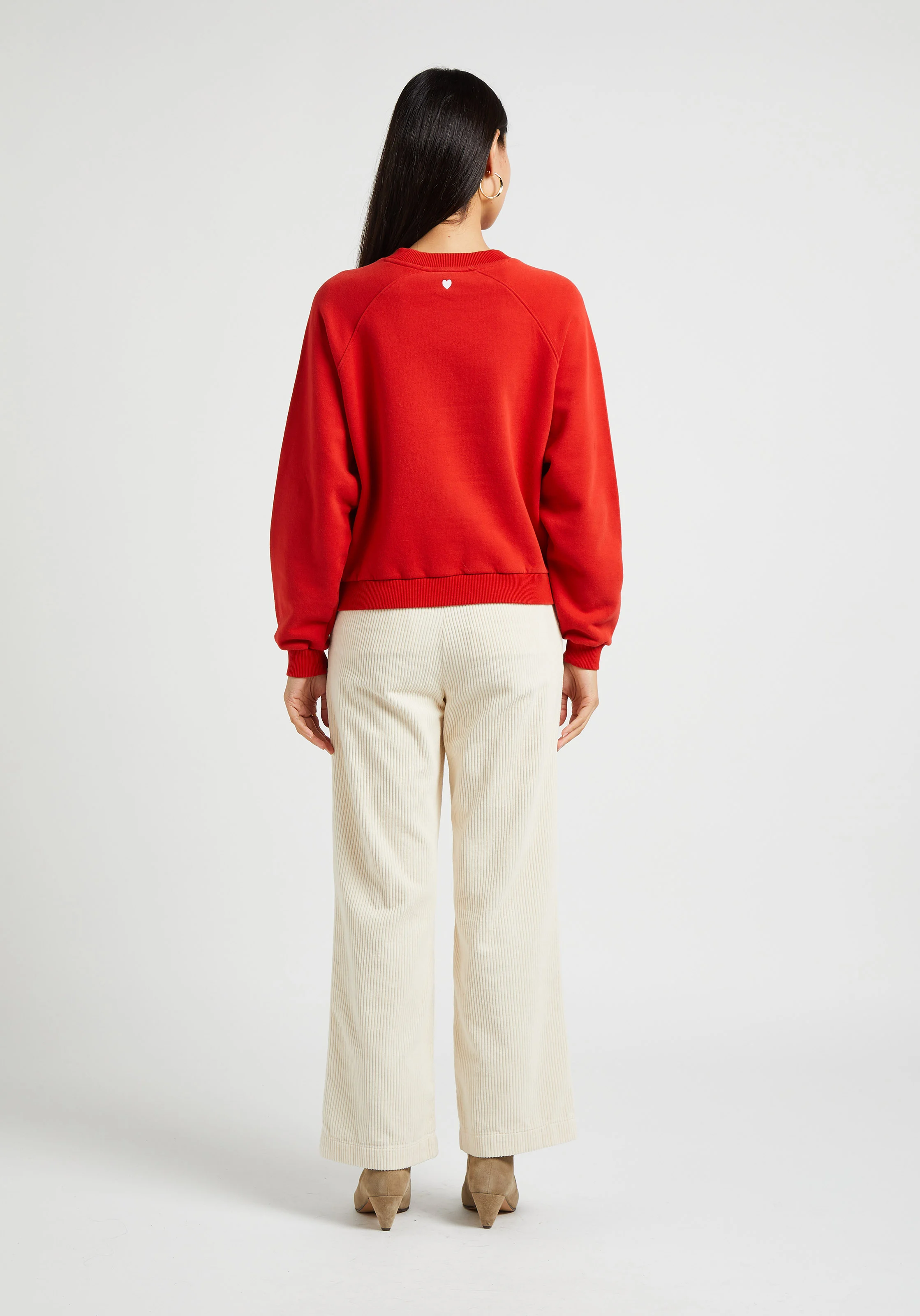Pantalon droit en coton | Blanc