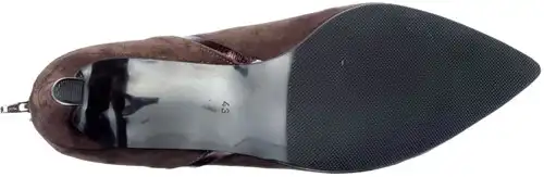 Jasmijn-35 Babouche donkerbruin - maat 45 enkellaars donkerbruin - maat 45 Calandschoen