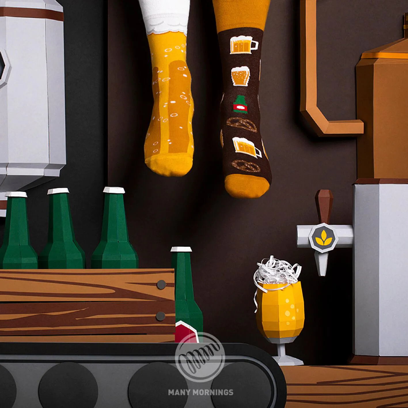 Socken, Craft Beer, Gr. 35-38