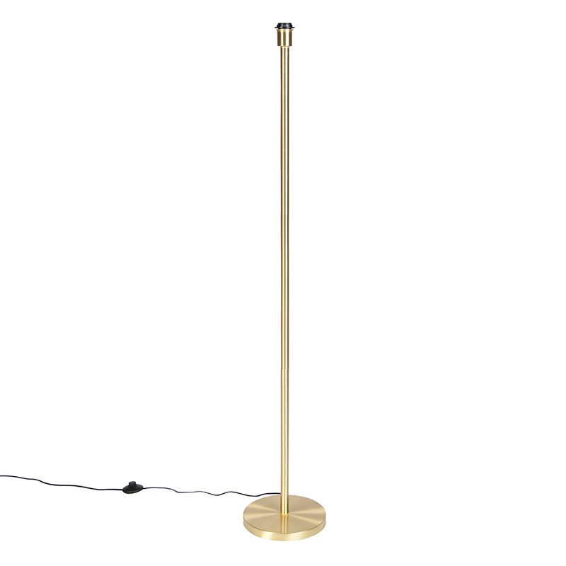 Klassieke vloerlamp messing zonder kap - Simplo