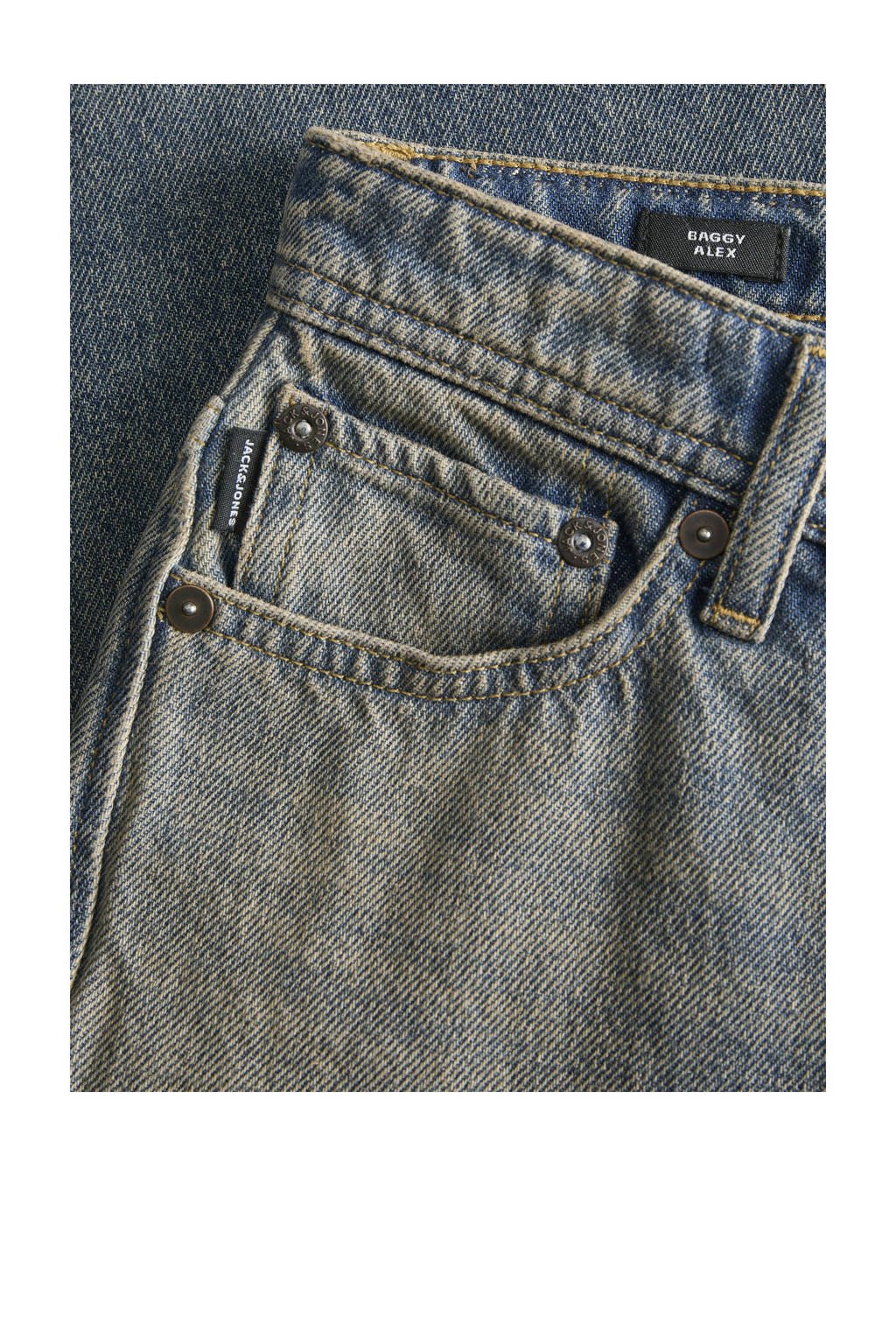JACK & JONES JUNIOR baggy high waist baggy jeans medium blue denim