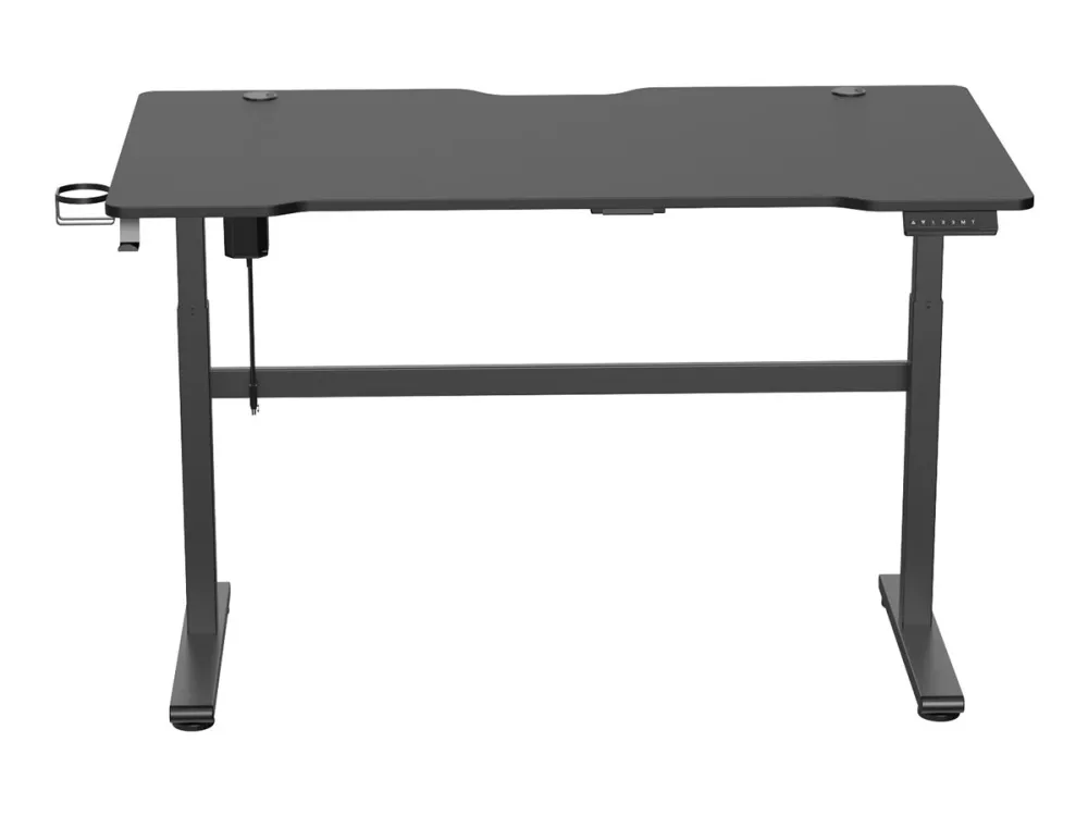 DELTACO Gaming DT410 - Sidde/stå-skrivebord - elektrisk højdejustering - sort