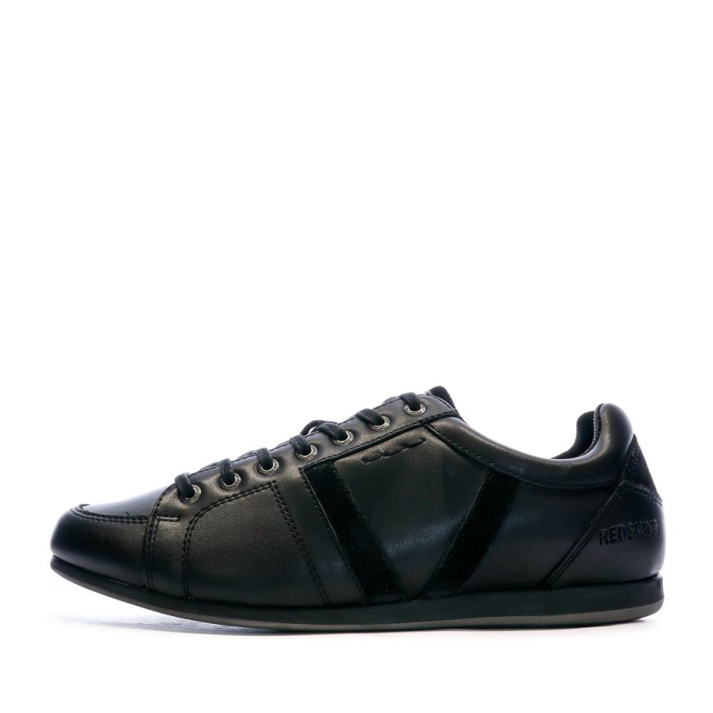 Redskins Baskets en Cuir Noir Homme Redskins Westy
