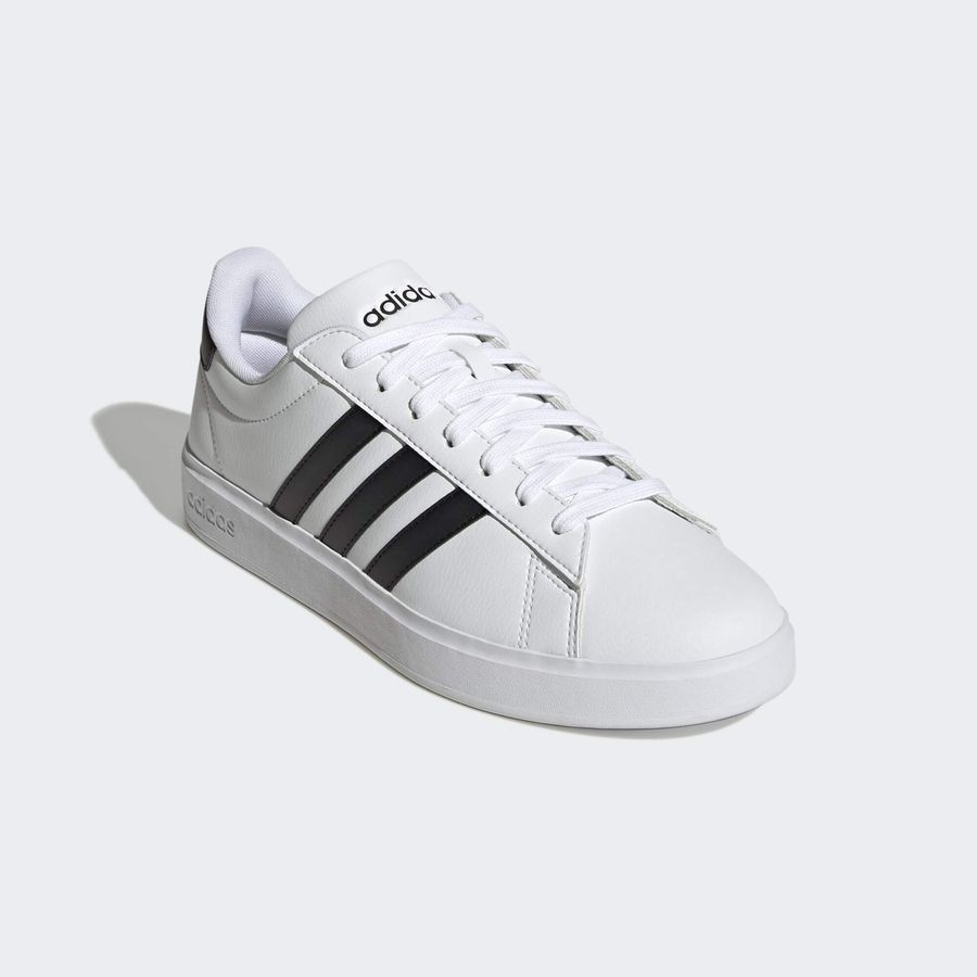 adidas Chaussures Court Cloudfoam Comfort - Blanc/Noir
