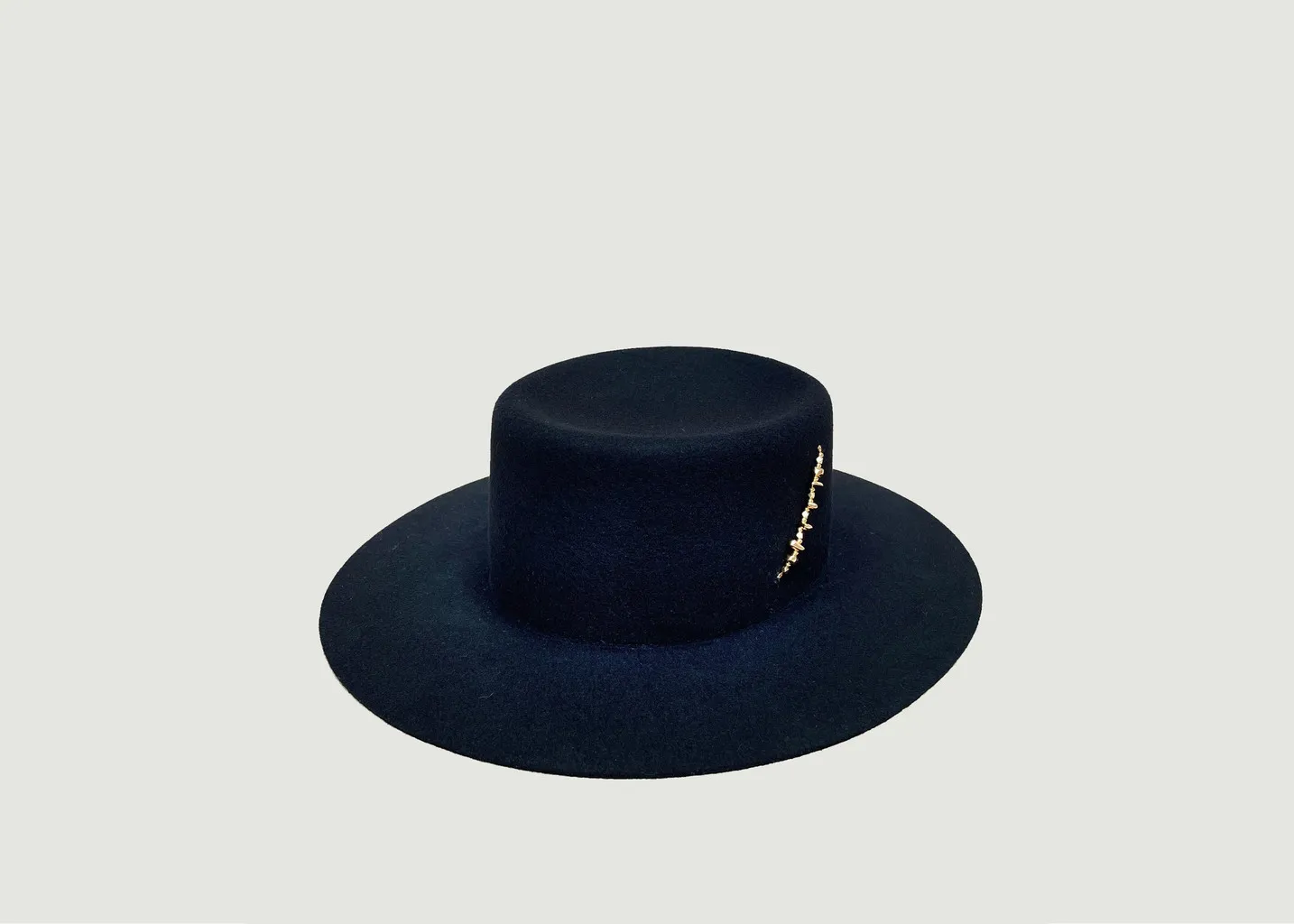 Chapeau jade en feutre de laine Van Palma