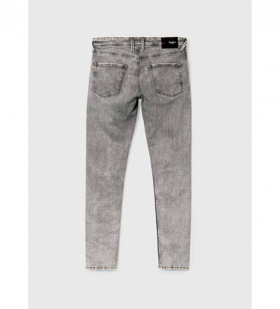Calça jeans Pepe Jeans Finsbury de cintura baixa cinza
