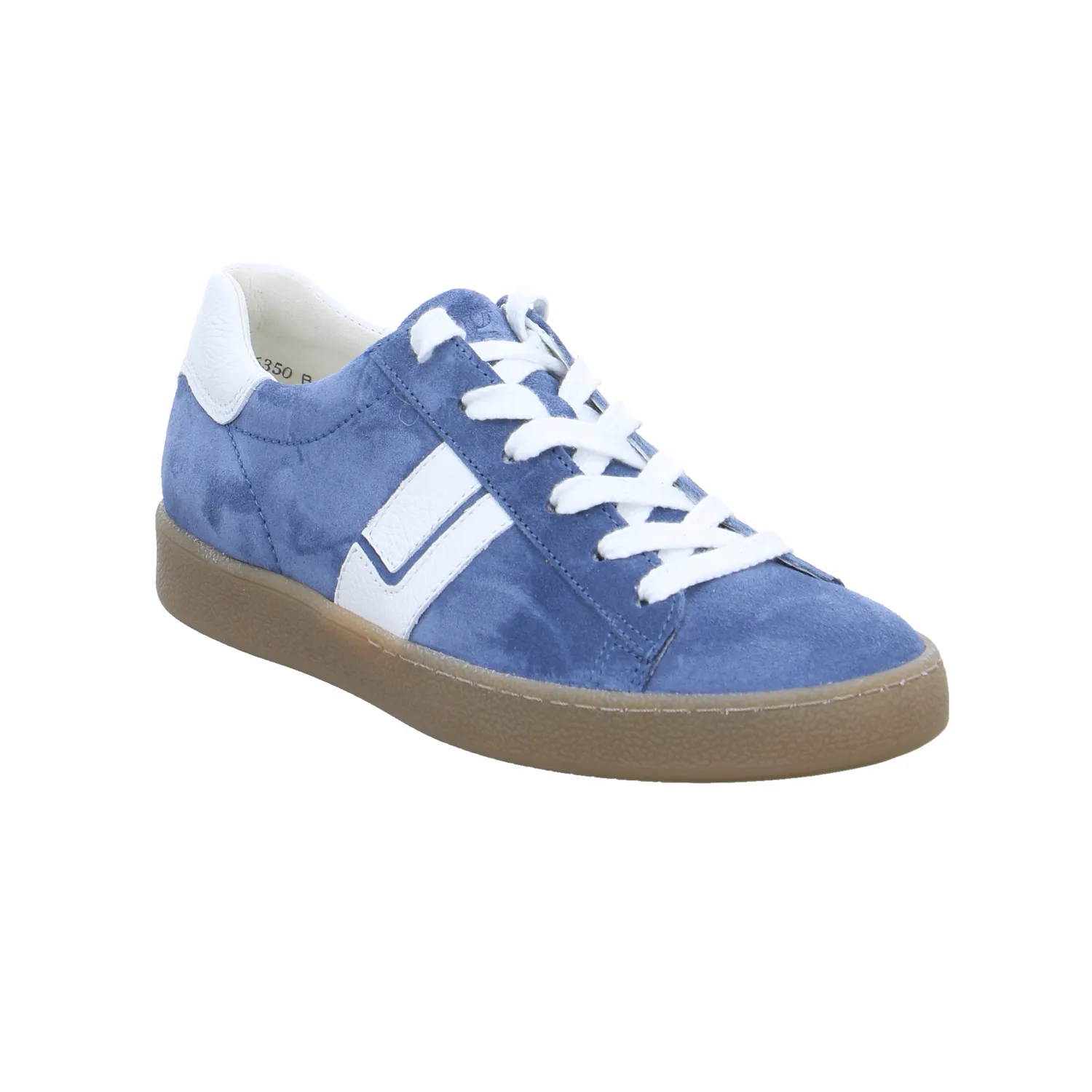 PAUL GREEN Sneaker Blau Leder  mit Wechselfussbett