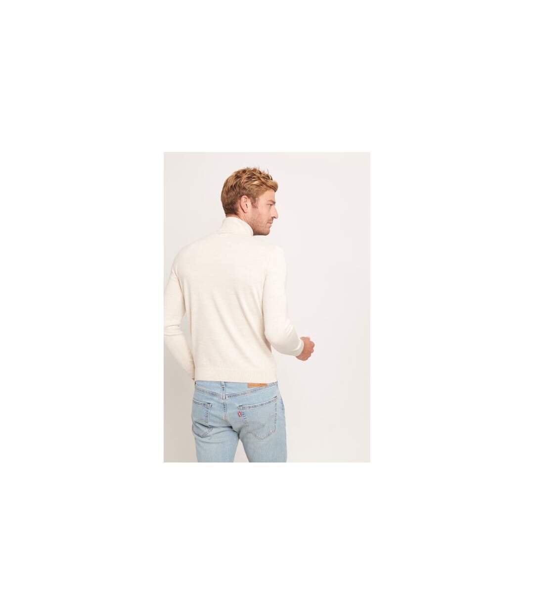 Pull cheminée uni