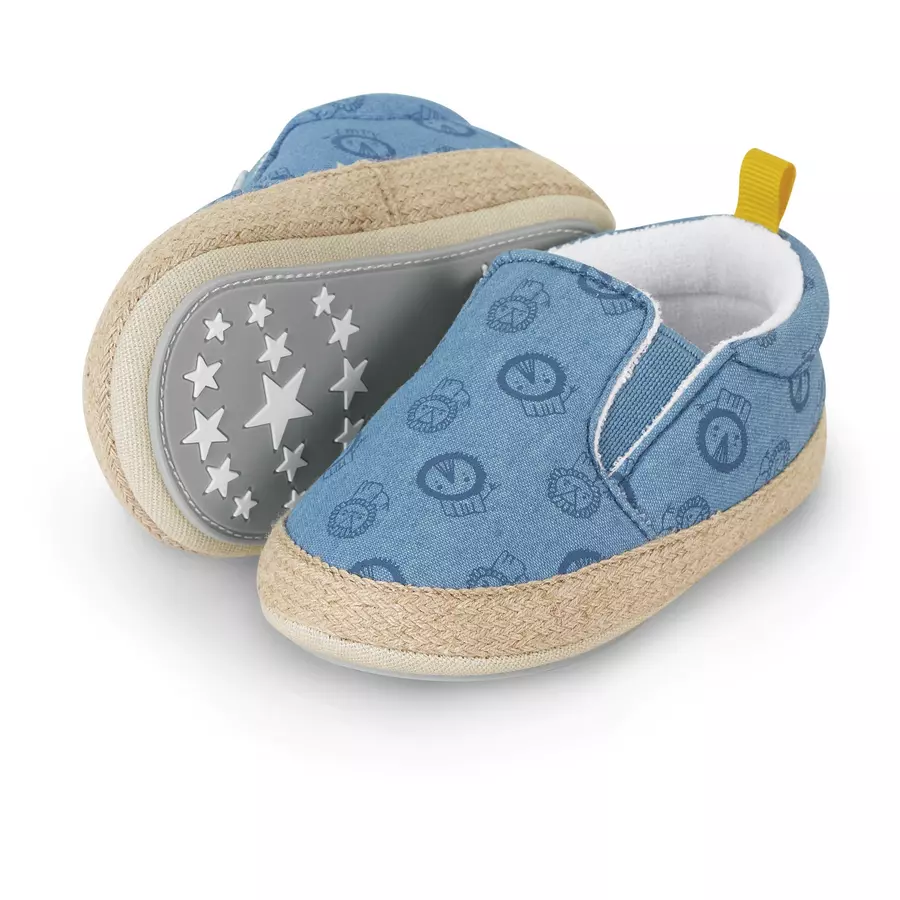 Sterntaler Baby-Schuh Löwe mittelblau