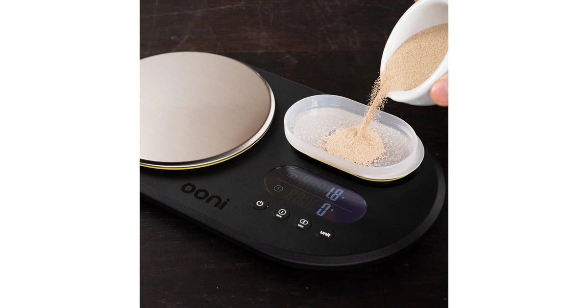 OoniDual Platform Digital Scales keukenweegschaal  (Zwart/roestvrij staal)