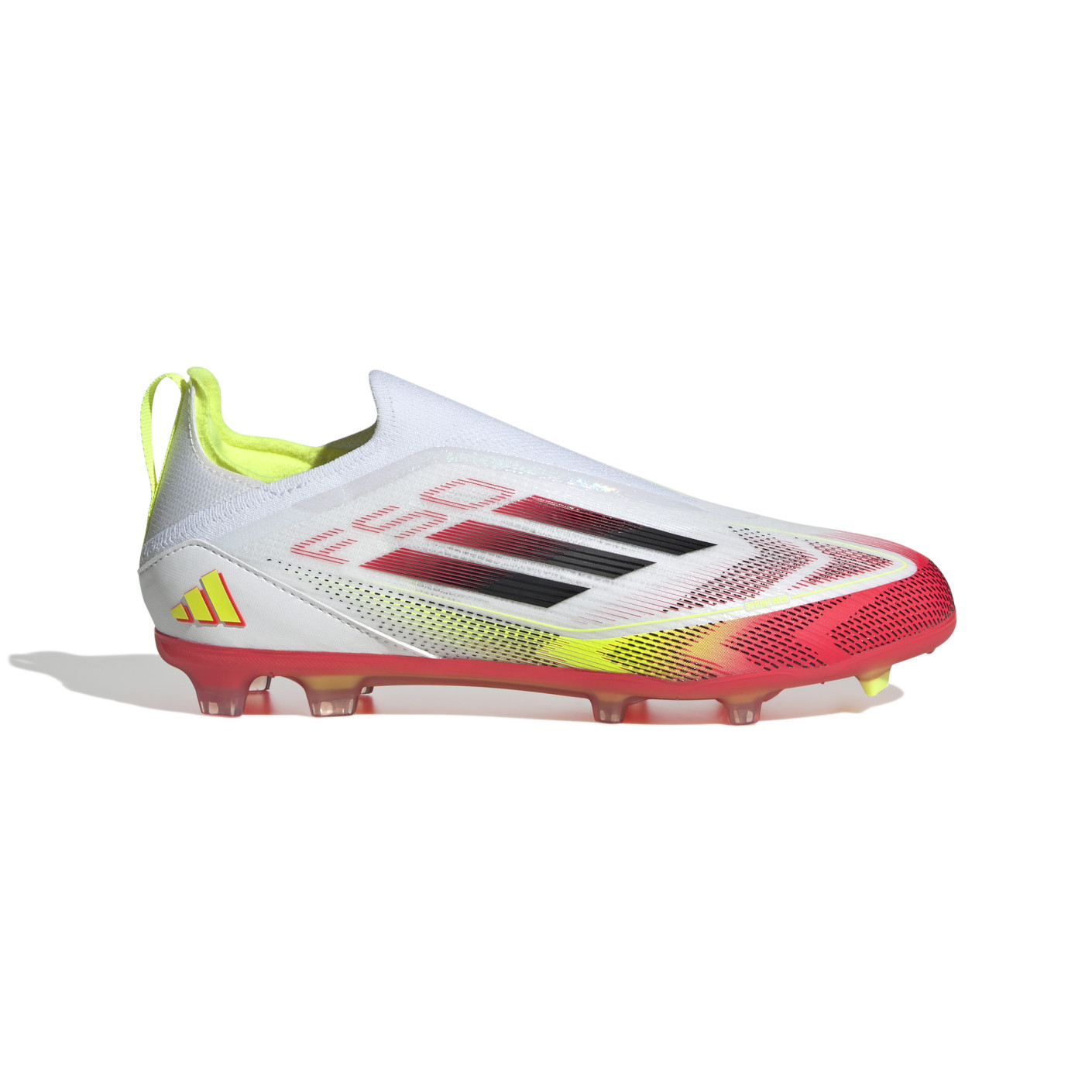 Adidas F50 Elite Veterloze Gras Voetbalschoenen (FG) Kids Wit Rood Zwart Geel