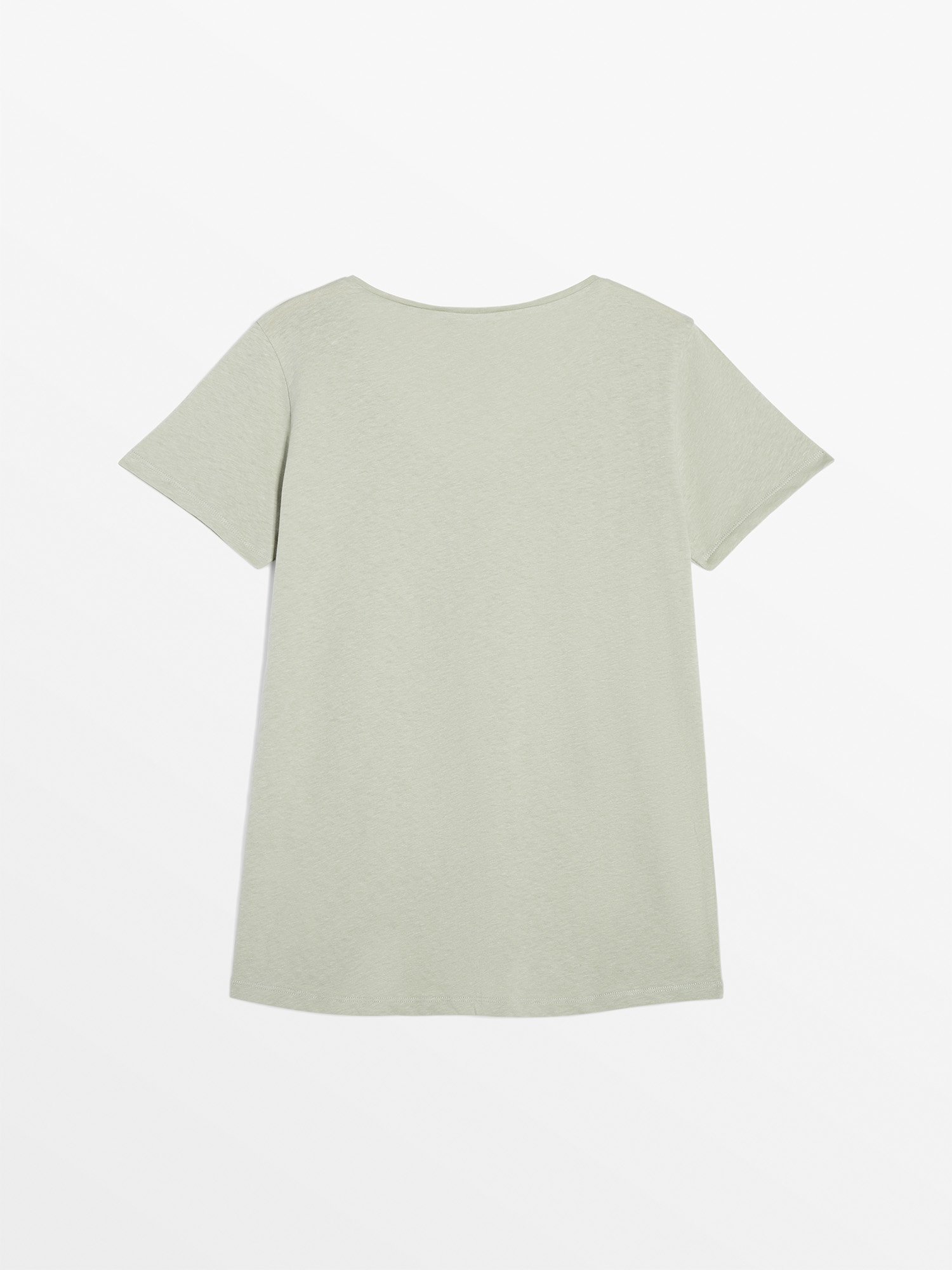 Tee Shirt Femme En Lin Vert