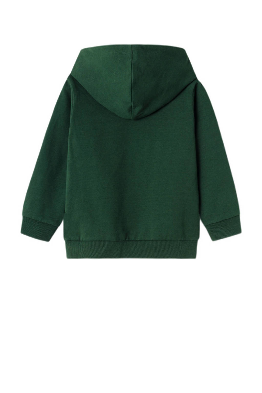 NAME IT hoodie NMMLABEAR met printopdruk donkergroen