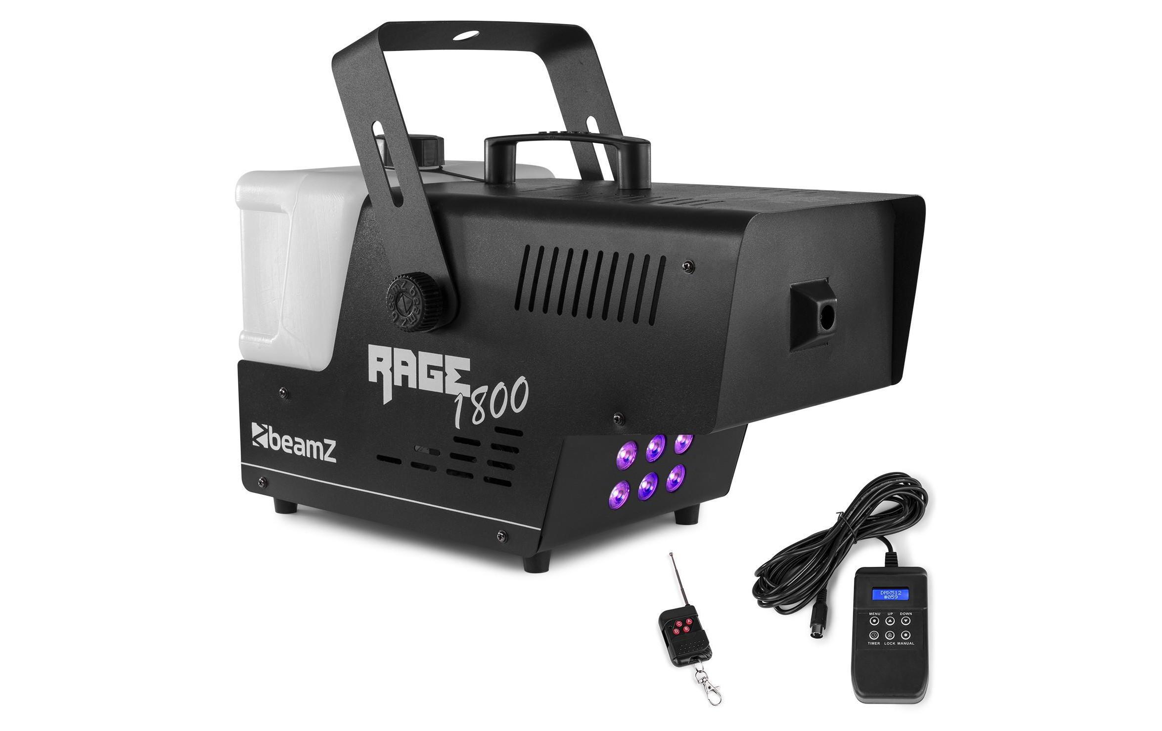 Nebelmaschine Rage 1800LED<br>Nebelmaschine für kleine bis mittlere Räume