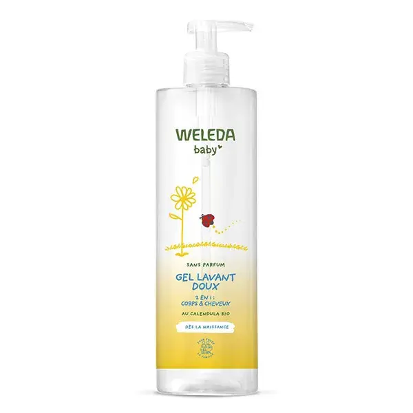 Gel de Limpeza Suave de Calêndula Weleda, Sem Fragrância - 400 ml