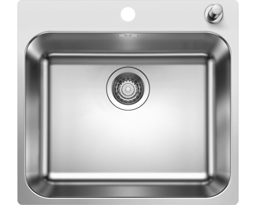 Blanco SUPRA 500-IF/A R12 spoelbak, 500 x 540 mm, roestvrij staal, geborstelde afwerking, 526355