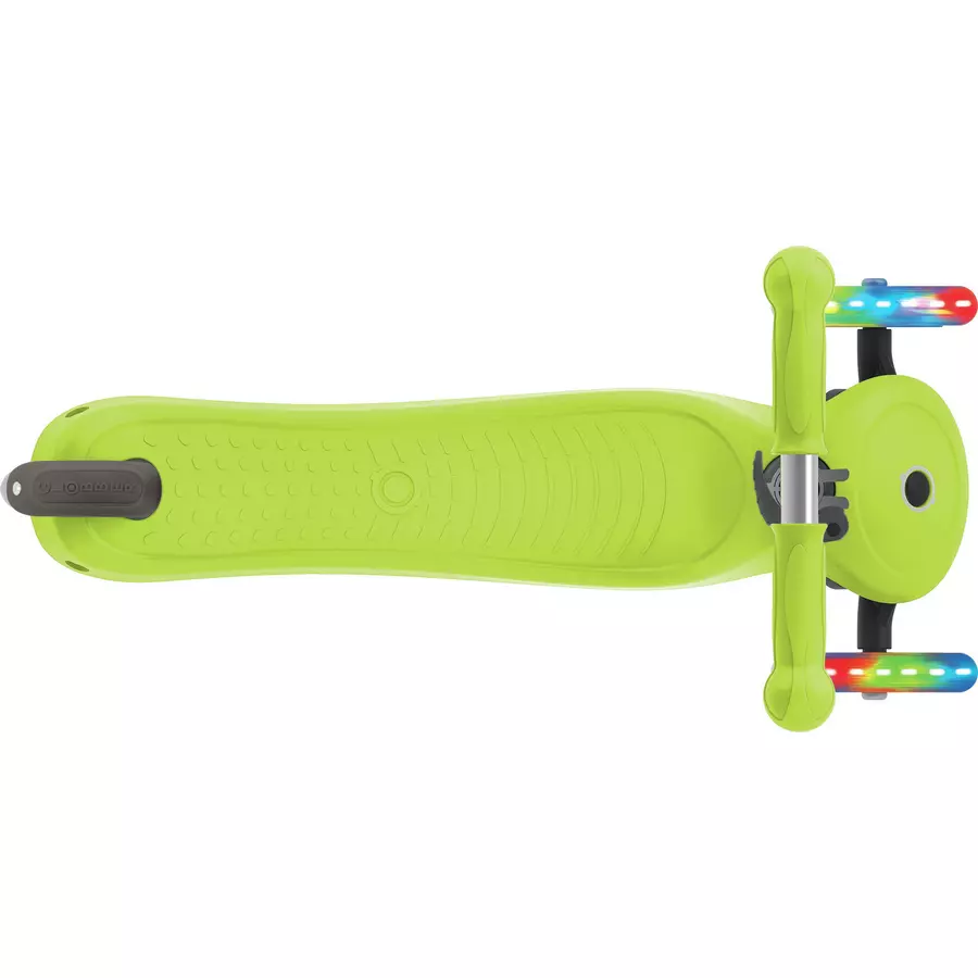 GLOBBER Scooter PRIMO LIGHTS lime grün, mit Leuchtrollen