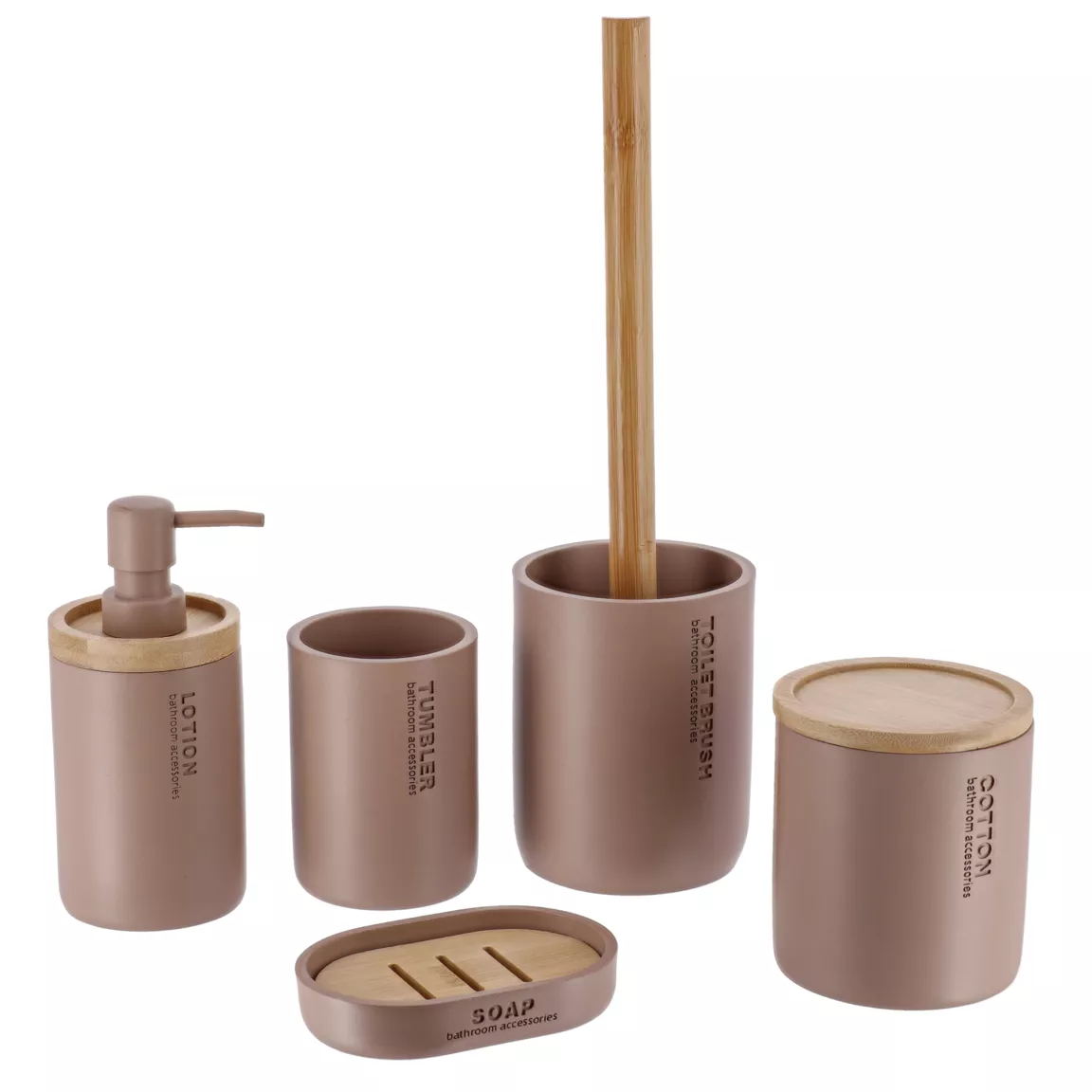 Brosse WC polyrésine Purebamboo Cappuccino