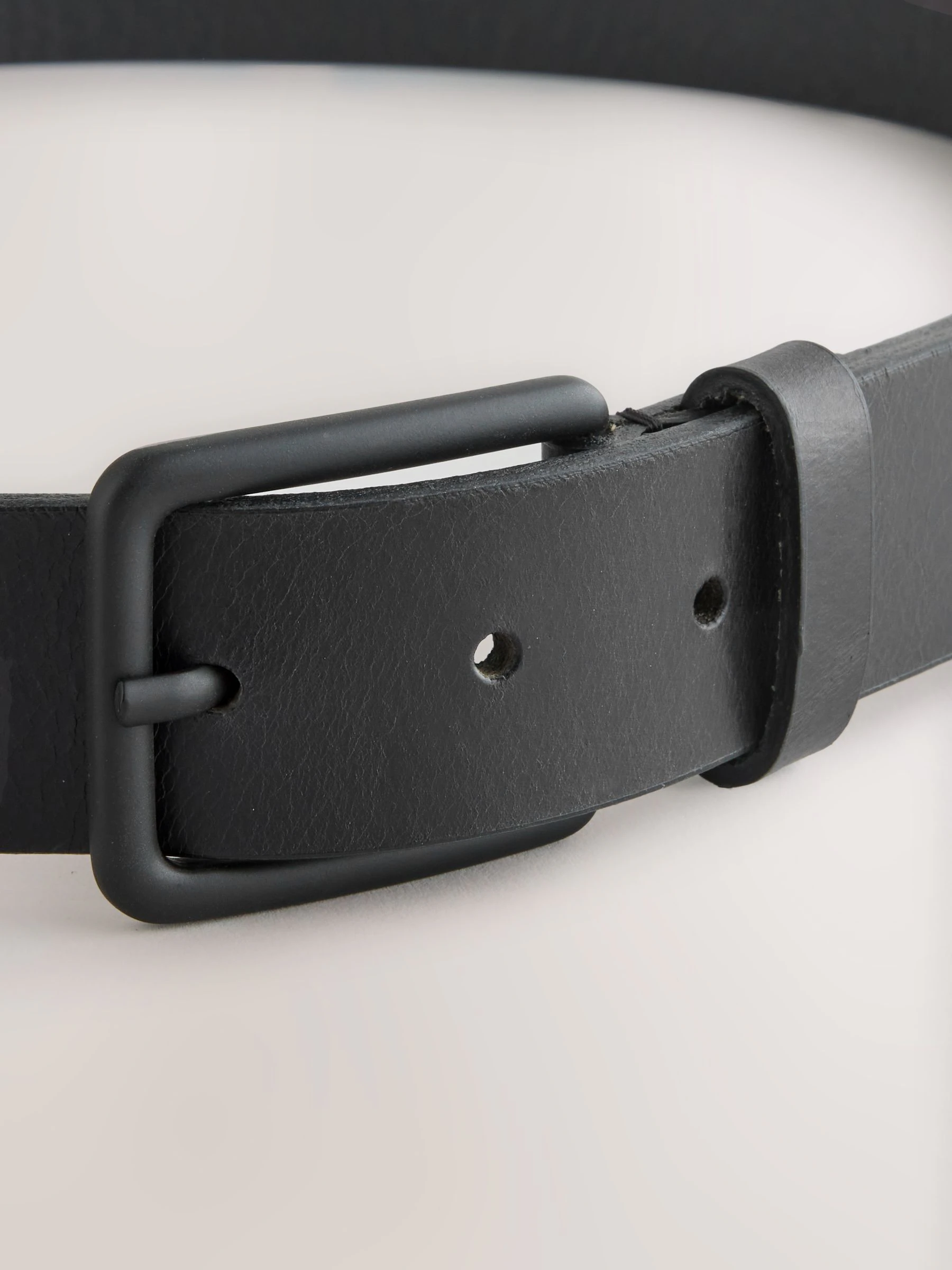 Zwart - Casual leren riem