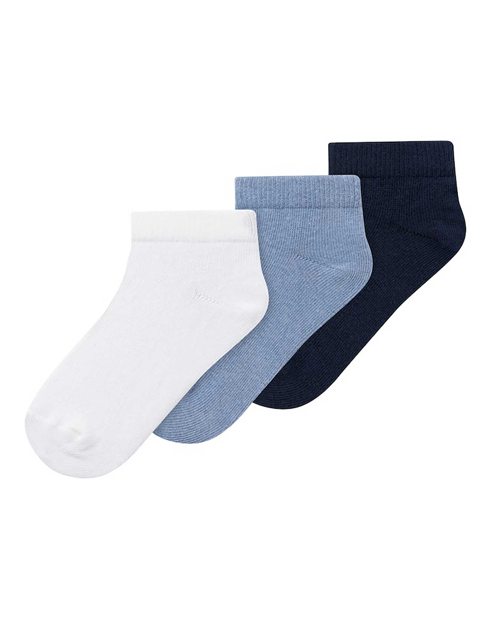 Sneakersocken NMMVILUM FOOTIE 3er Pack in bright white