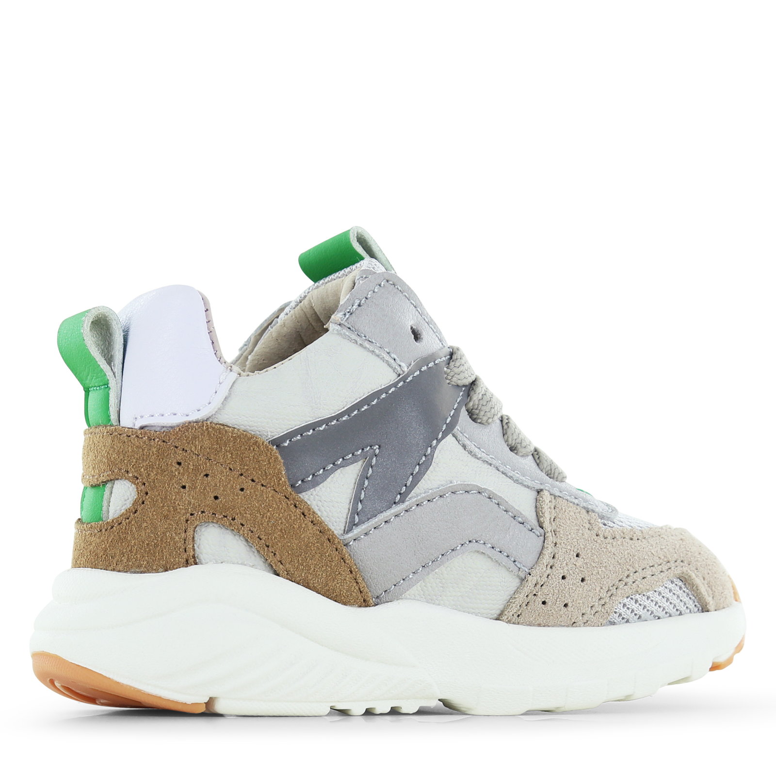Shoesme grijs sneakertje Microfiber leer, Suède | Jongens schoenen