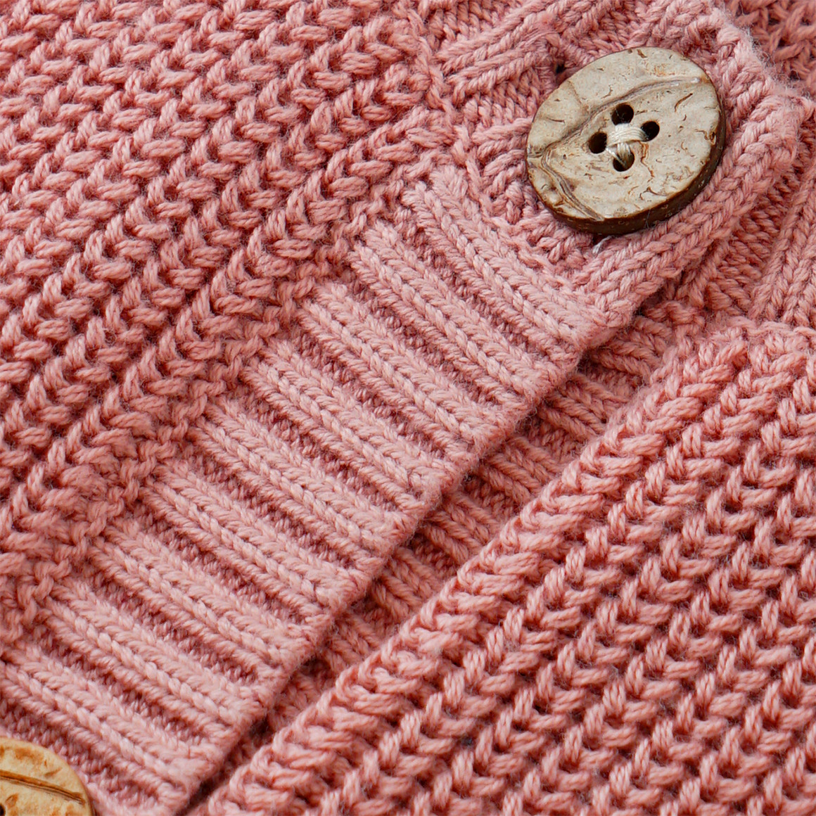 Topolino Pure Collection Mädchen Strickjacke mit Raglanärmeln rostbraun