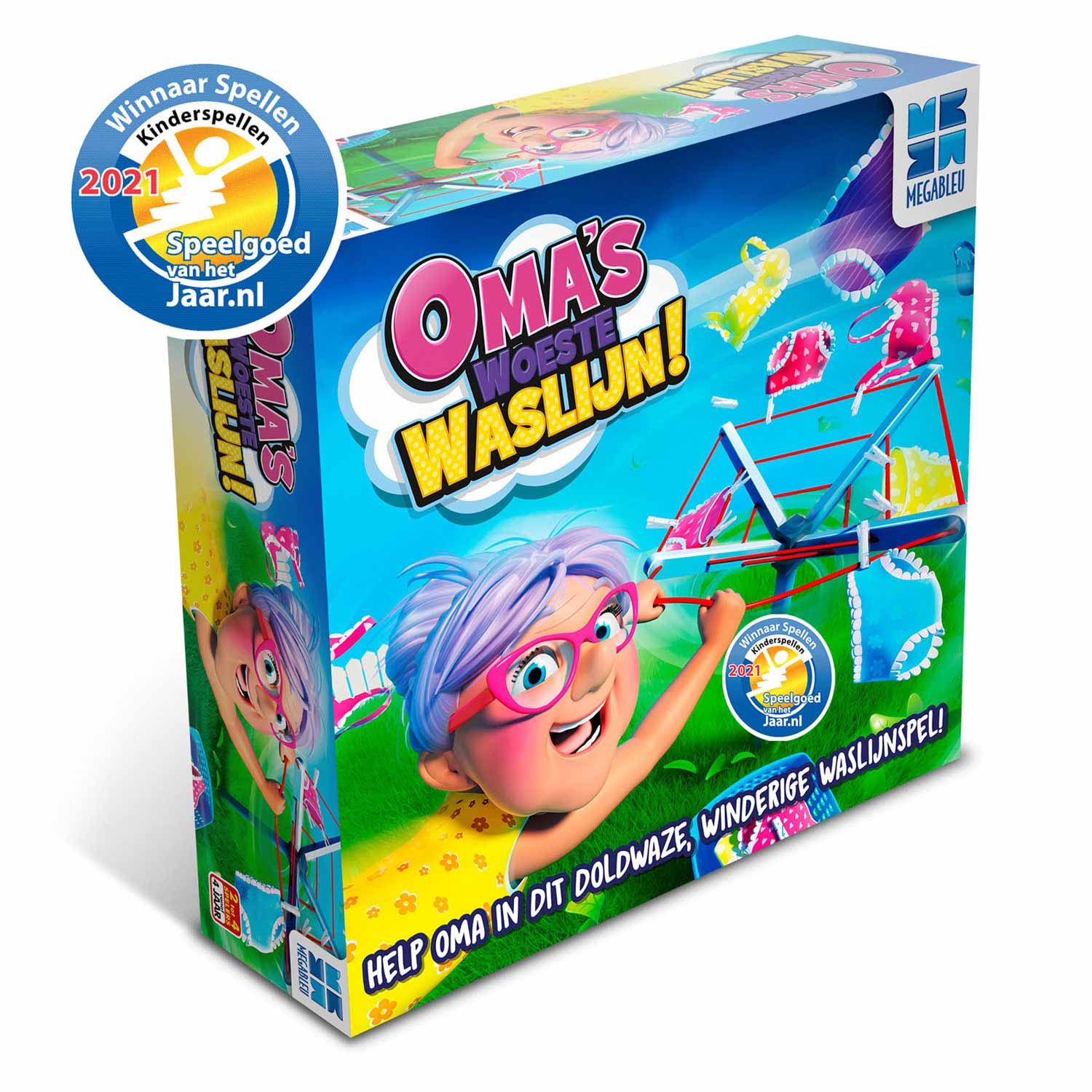 Megableu Oma's Woeste Waslijn - Kinderspel