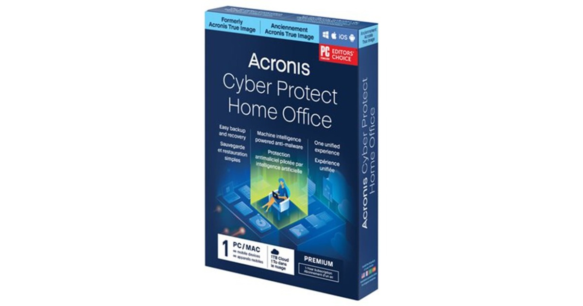 AcronisTrue Image Premium Subscription software  (1 computer, 1 jaar licentie, 1 TB cloudopslag)
