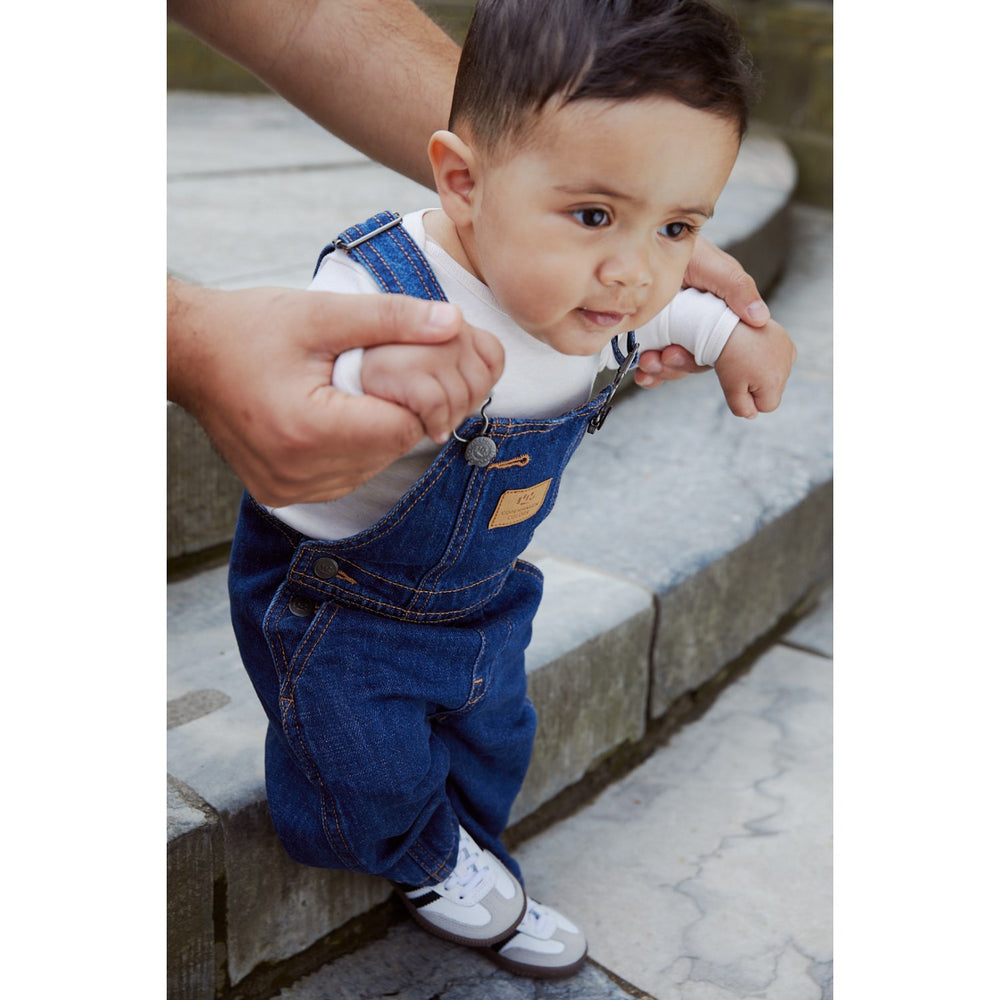Køb Copenhagen Colors Dark Indigo Blue Washed Organic Baby Smækbukser