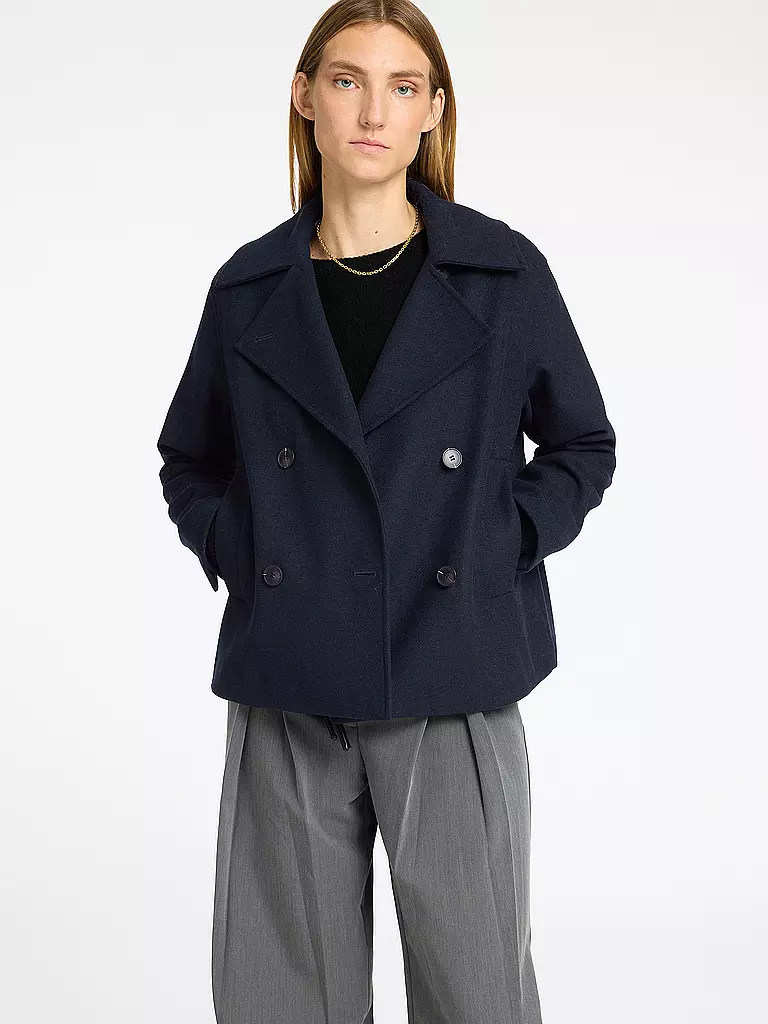 SELECTED FEMME Wolljacke SLFALMA dunkelblau