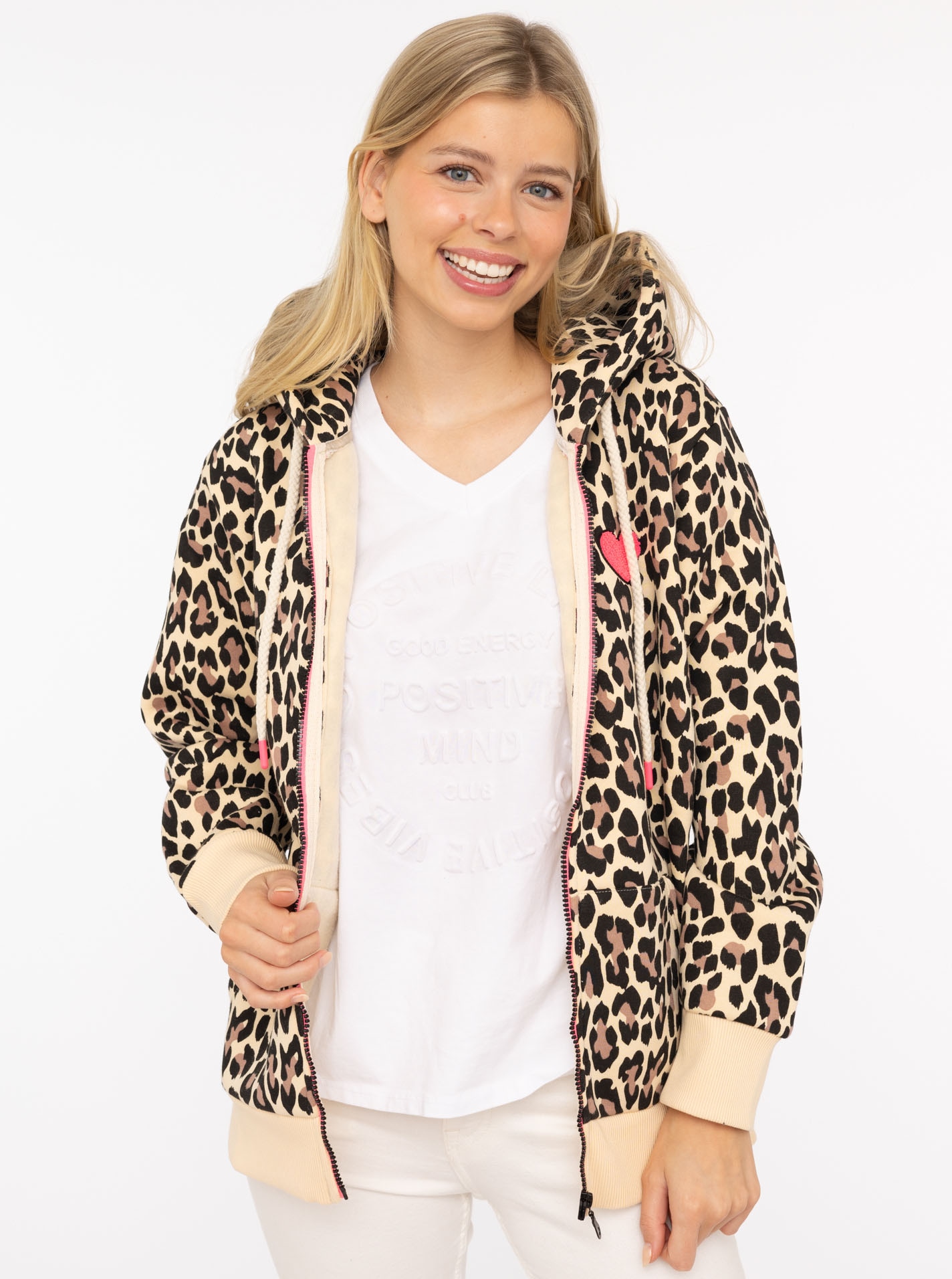 Zwillingsherz Kapuzensweatjacke »