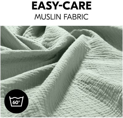 Hauck Cuddle N Clean Musselinteppe 3-Pakk, Sage/Beige/Cork