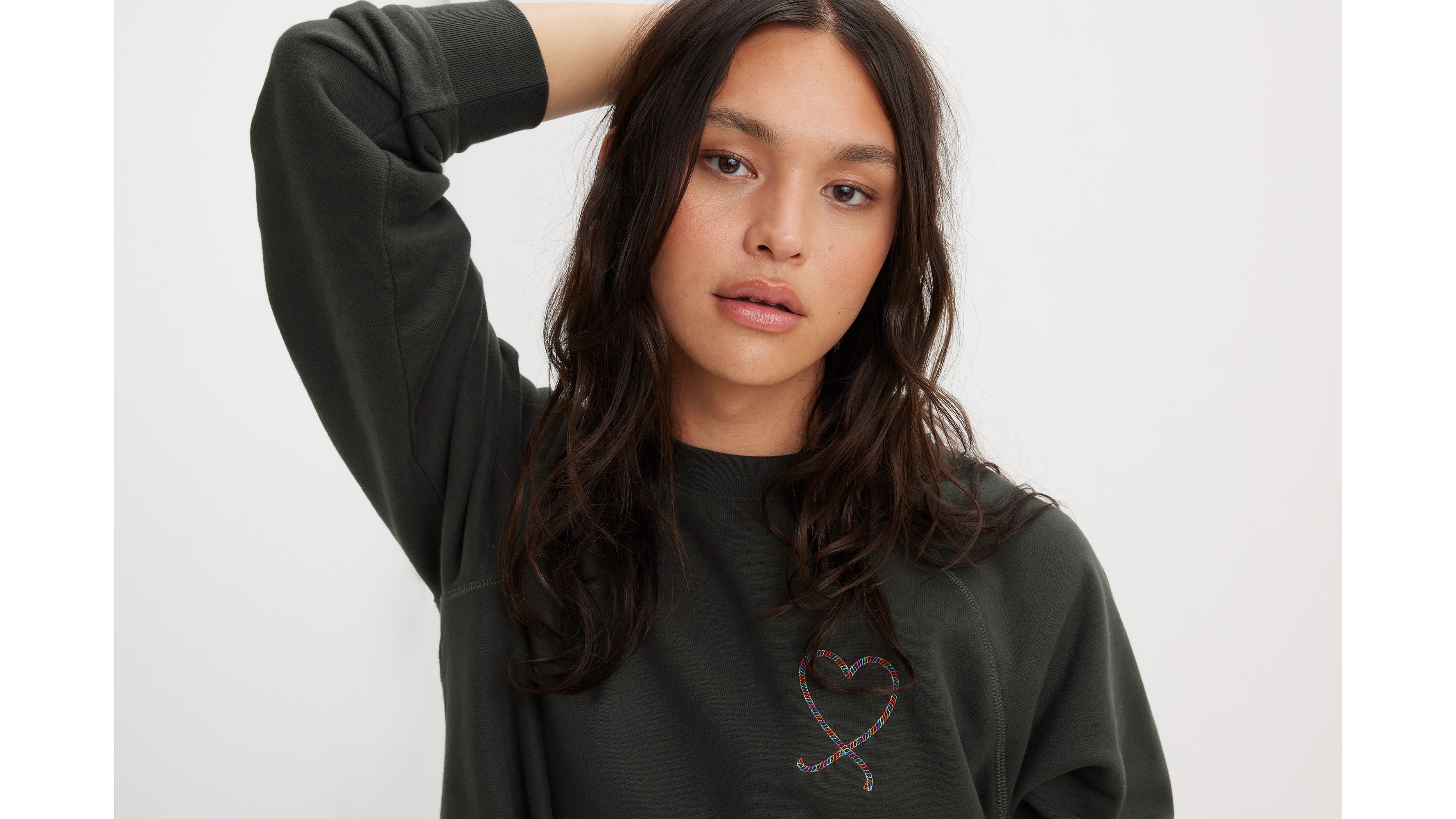 Levi's® Pride Sweat-shirt col rond manches raglan Relaxed - Pride Pirate Black - Noir